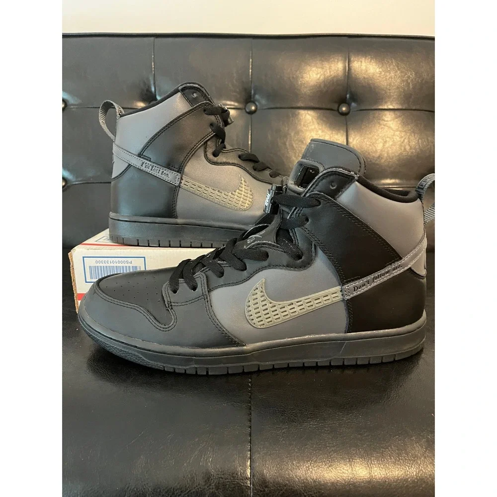 Nike SB Dunk High FPAR Forty Percent Against Rights Black Grey